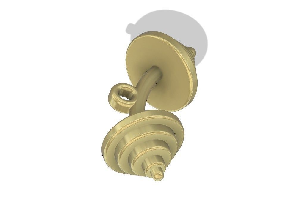 Pendant Dumbbells Free 3D print model_4