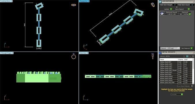 ACJ-096 chain with wires 3D print model