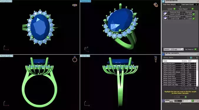 ACJ-088 sapphire ring