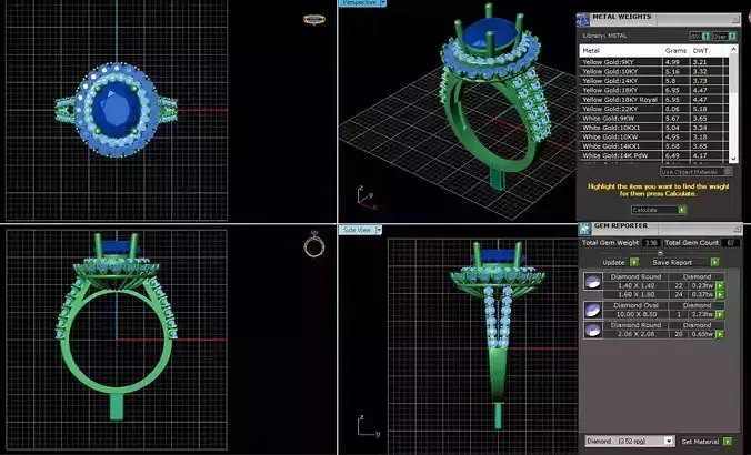 BCJ-100 engagement ring