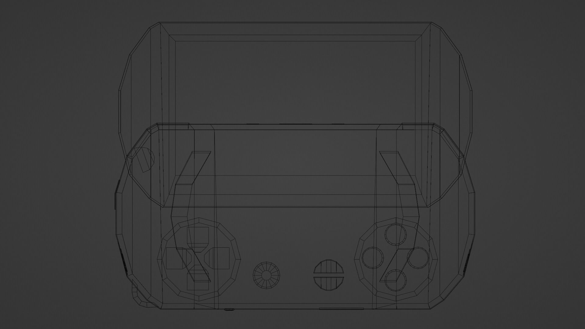 Low Poly PSP Go Low-poly 3D model_2