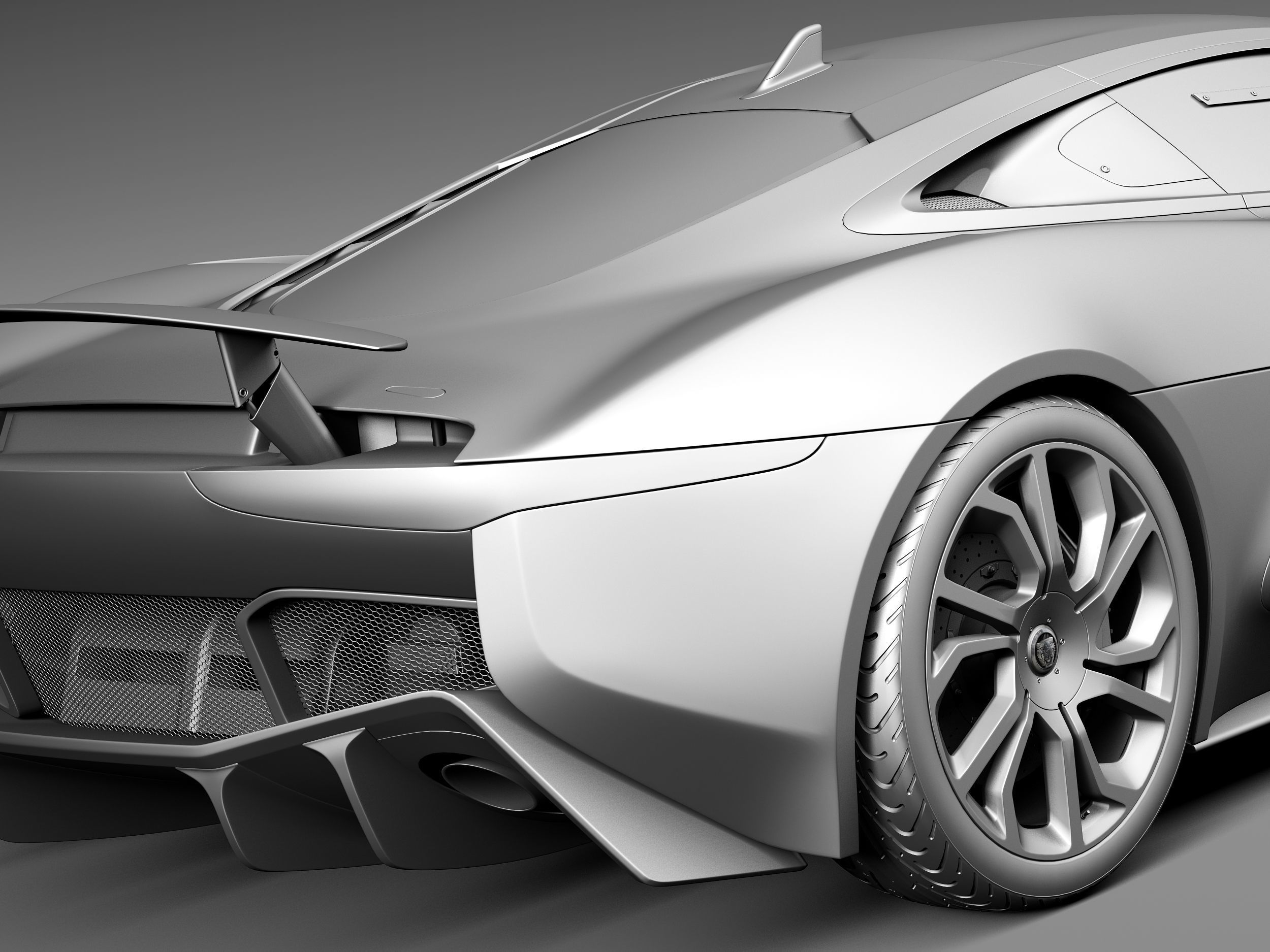 Jaguar C-X75 2014 3D model_11