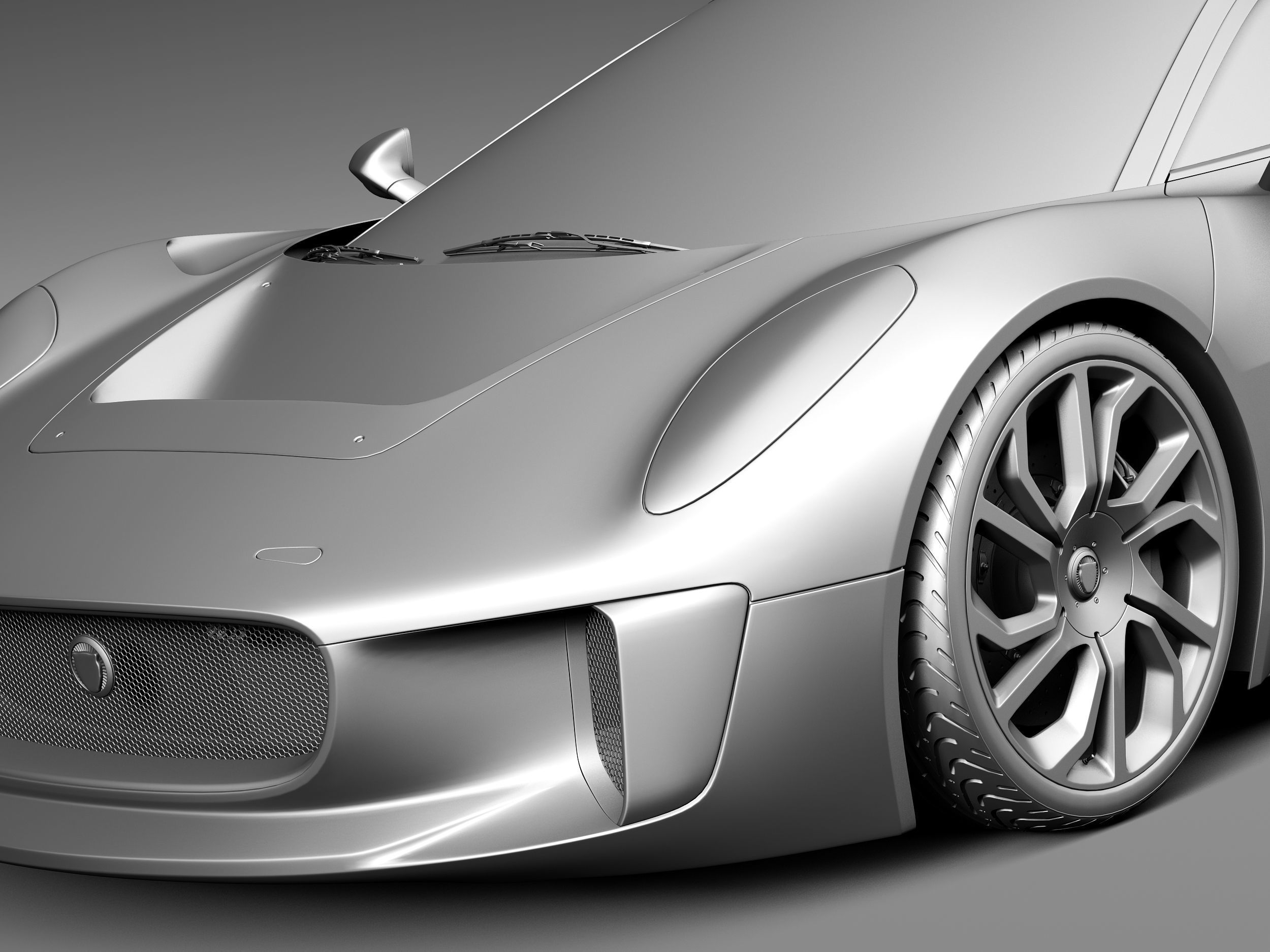 Jaguar C-X75 2014 3D model_10