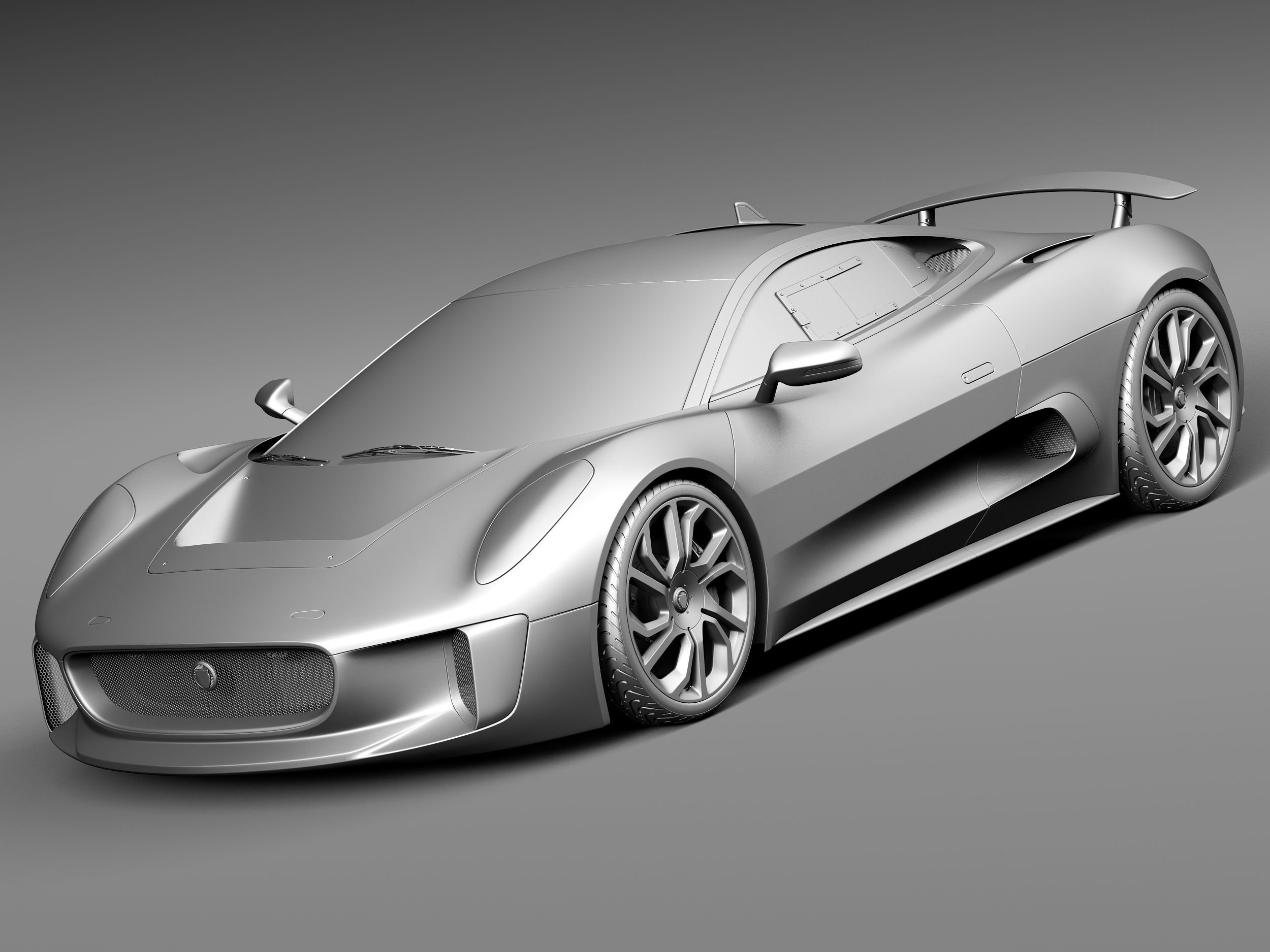 Jaguar C-X75 2014 3D model_8