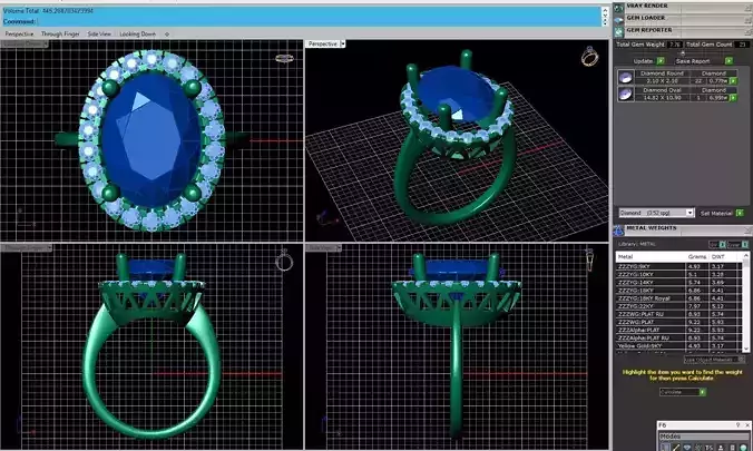 BCJ-090 engagement ring