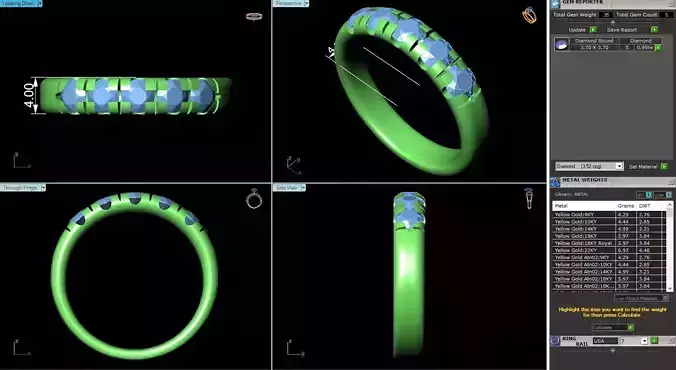 ACJ-051 wedding ring