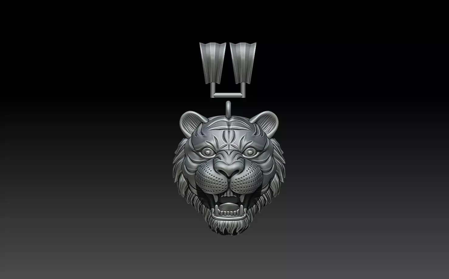 PANTHER PENDANT 3D print model_0
