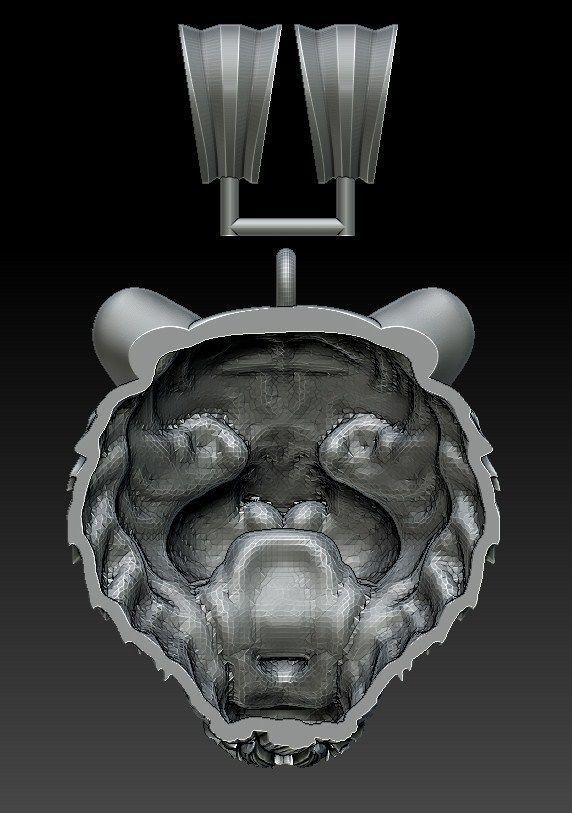 PANTHER PENDANT 3D print model_2