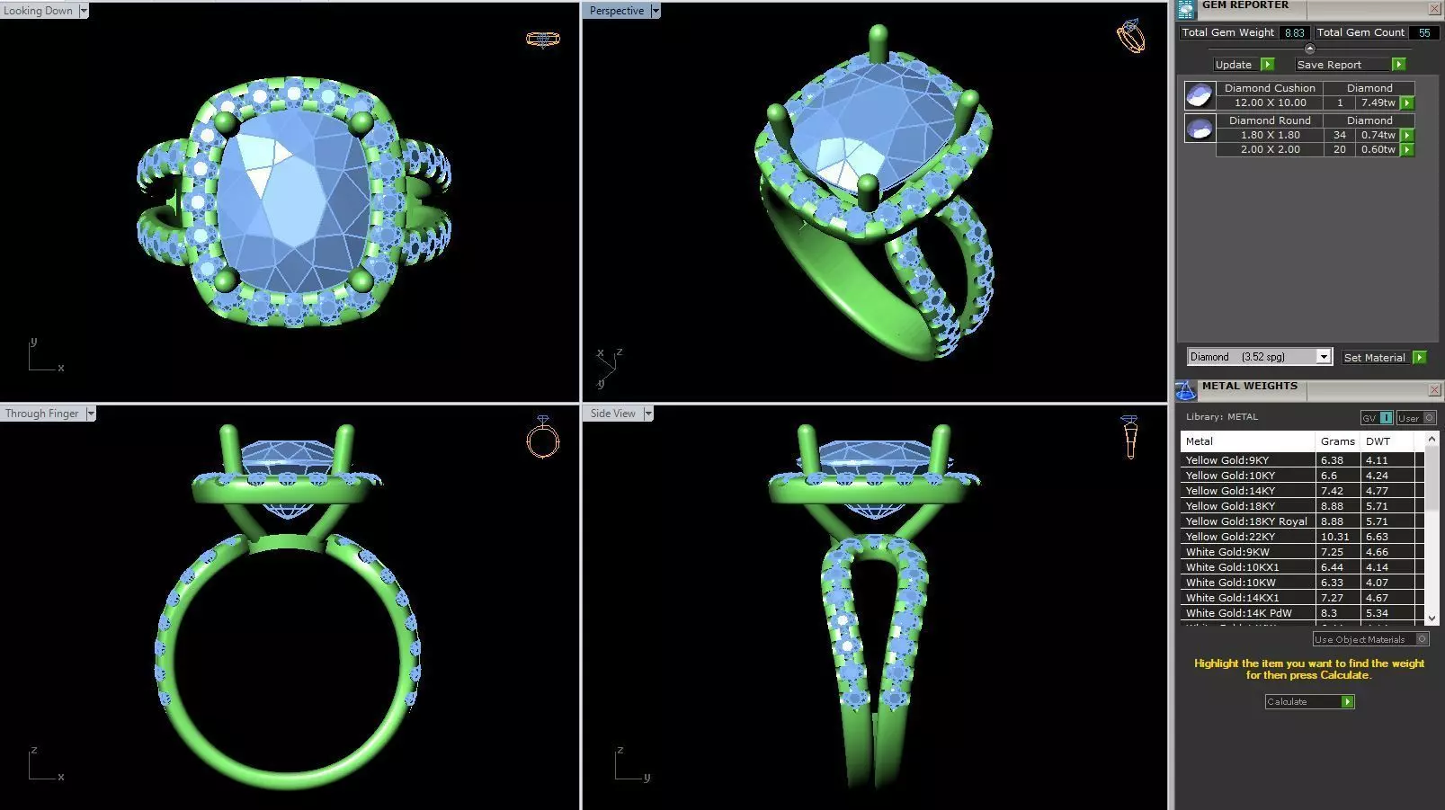BCJ-080 engagement ring 3D print model_0