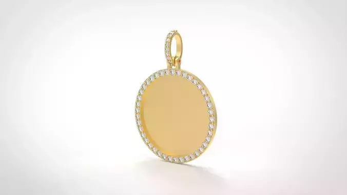 Model 1040 Memory Picture Frame Pendant Diamond  3D print model