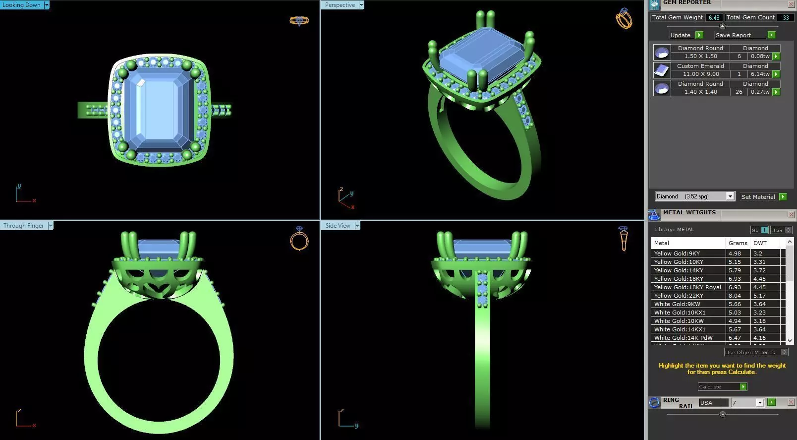 BCJ-072 engagement ring 3D print model_0