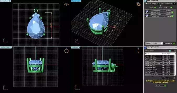 ACJ-032 diamond with different dimensions