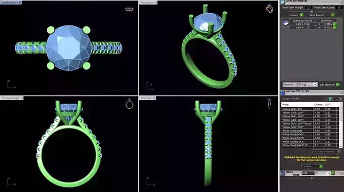 BCJ-065 engagement ring