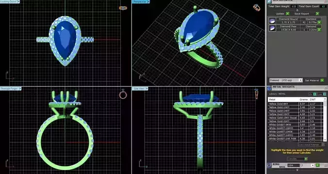 BCJ-061 engagement ring