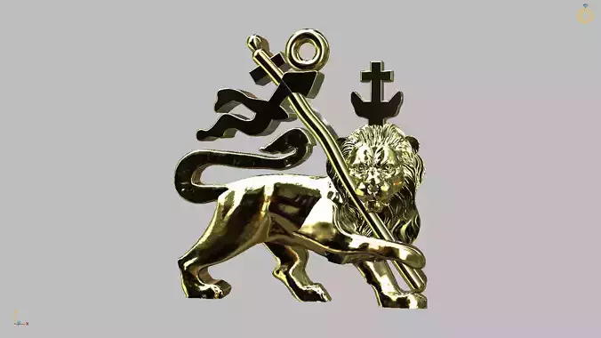 Lion of Judah Pendant 3D print model