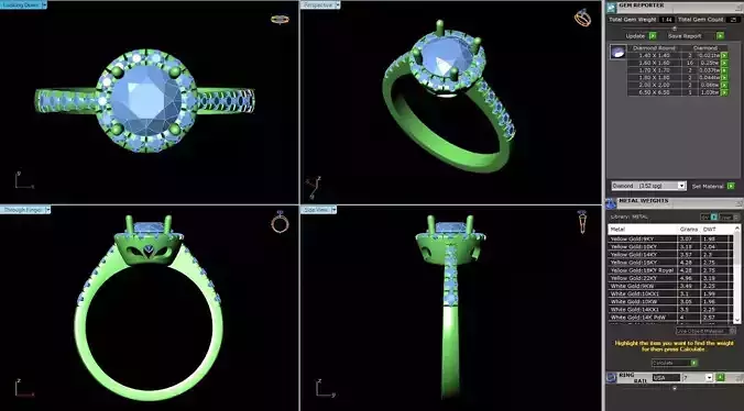 BCJ-057 engagement ring