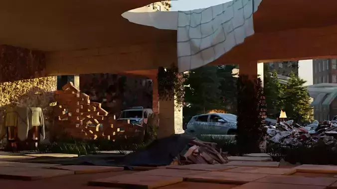 post-apocalyptic city