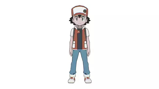 Red - Pokemon Free low-poly 3D model