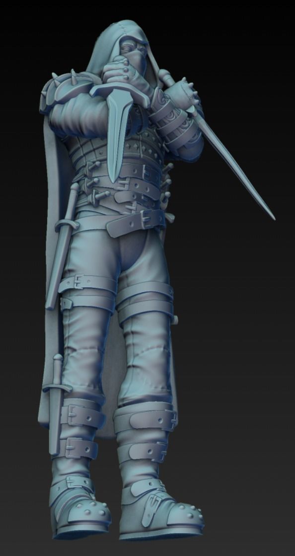 Rogue Miniature 3D print model_1