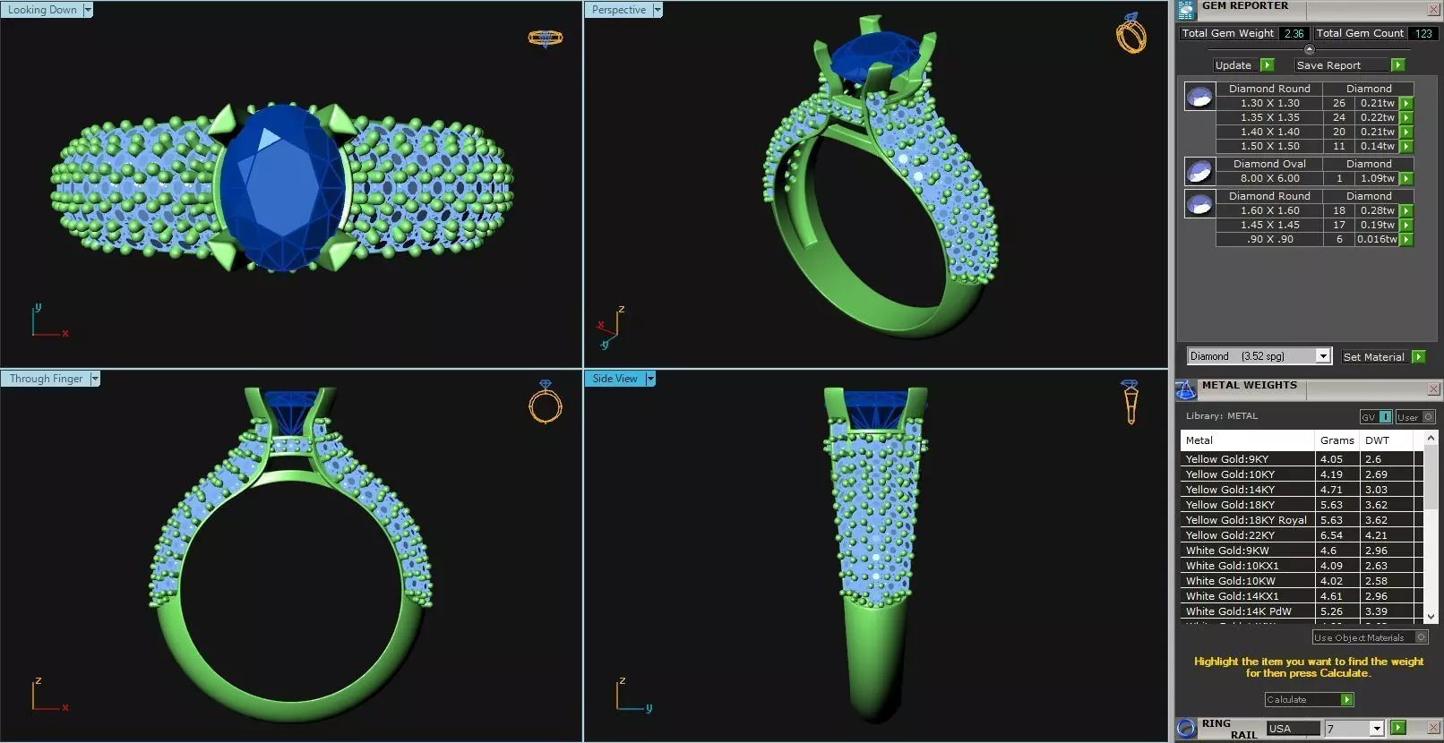 BCJ-046 sapphire engagement ring 3D print model_0