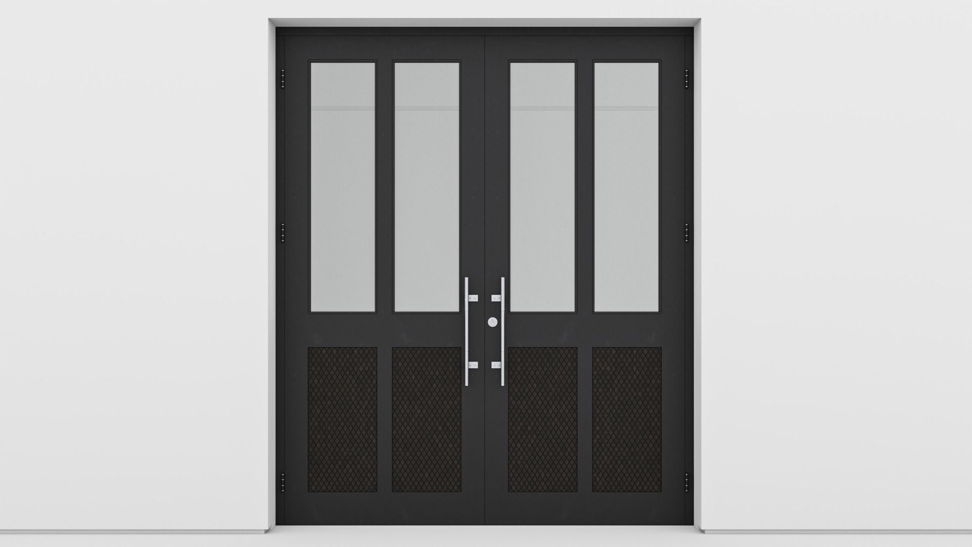Aluminium door 147 3D model_1