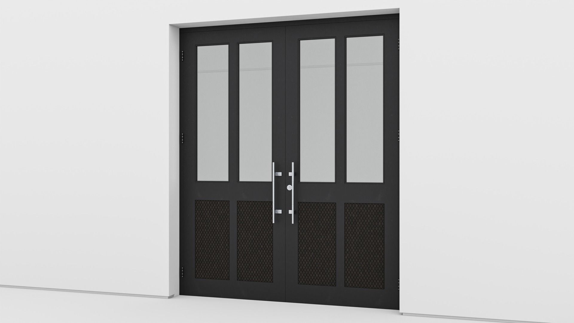 Aluminium door 147 3D model_2