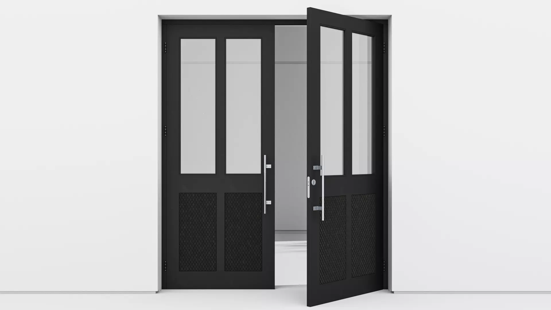 Aluminium door 147 3D model_0