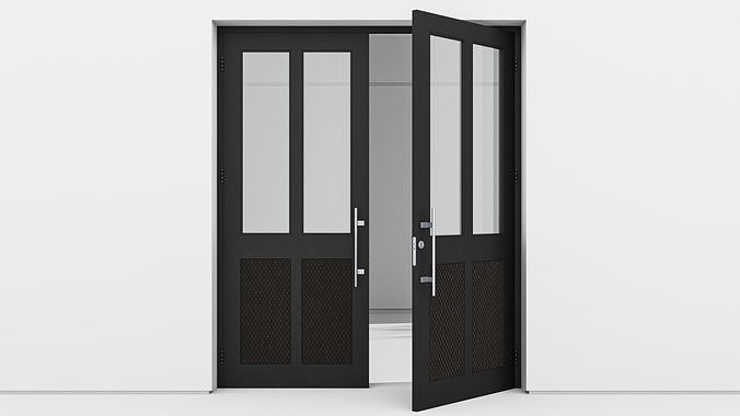 Aluminium door 147 3D model