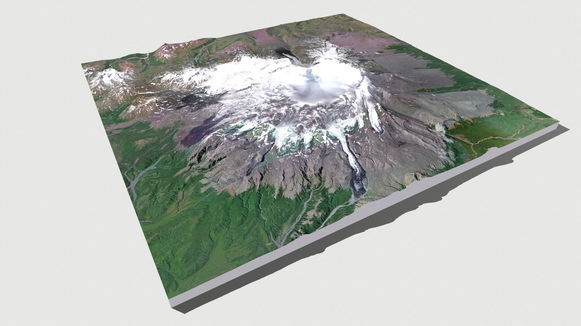 Veniaminov Volcano 3D model_8