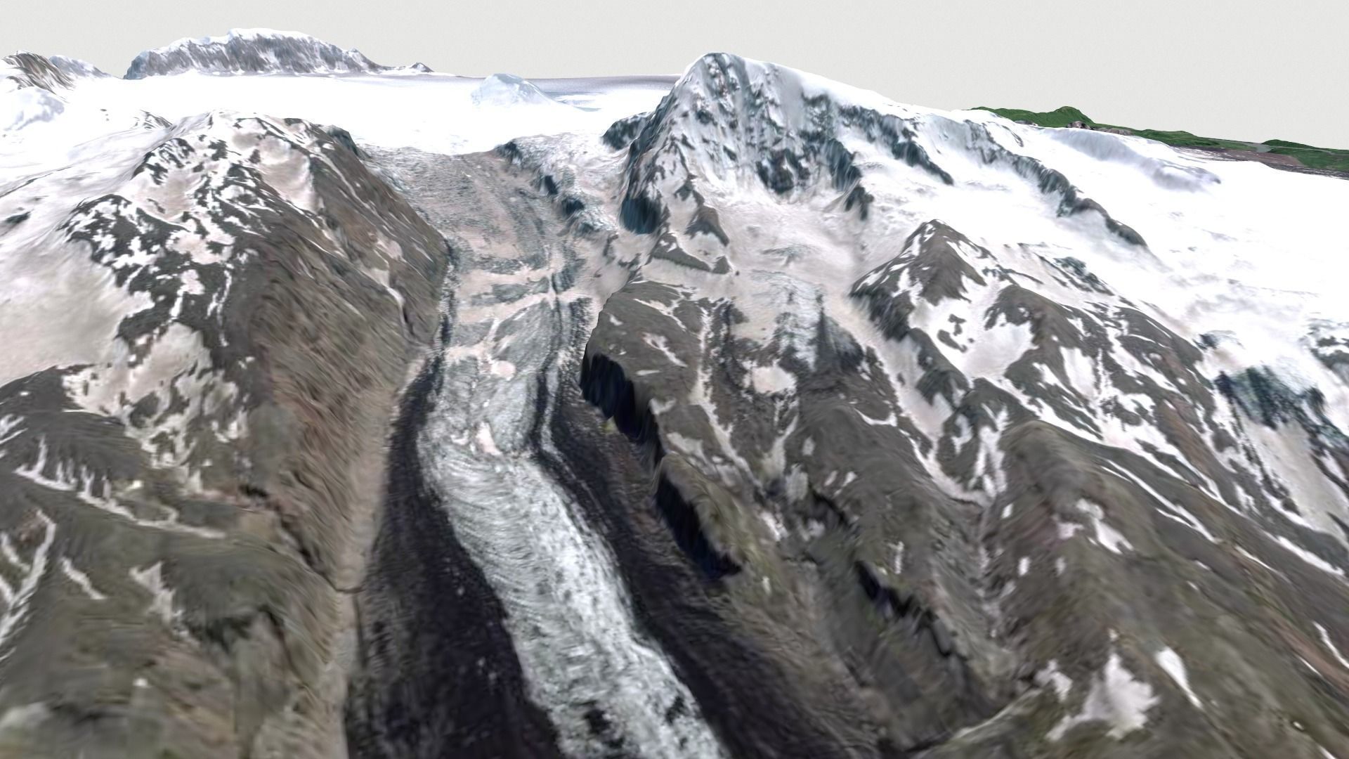 Veniaminov Volcano 3D model_3