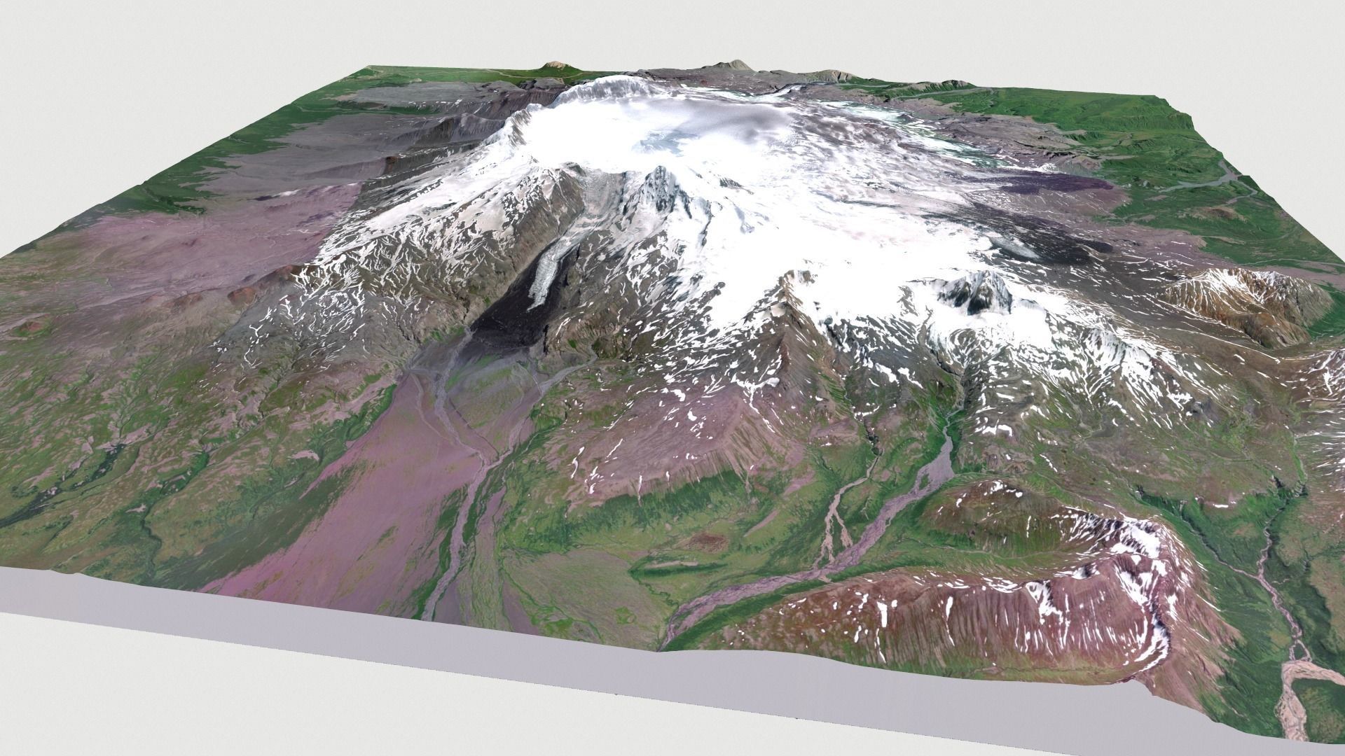 Veniaminov Volcano 3D model_9
