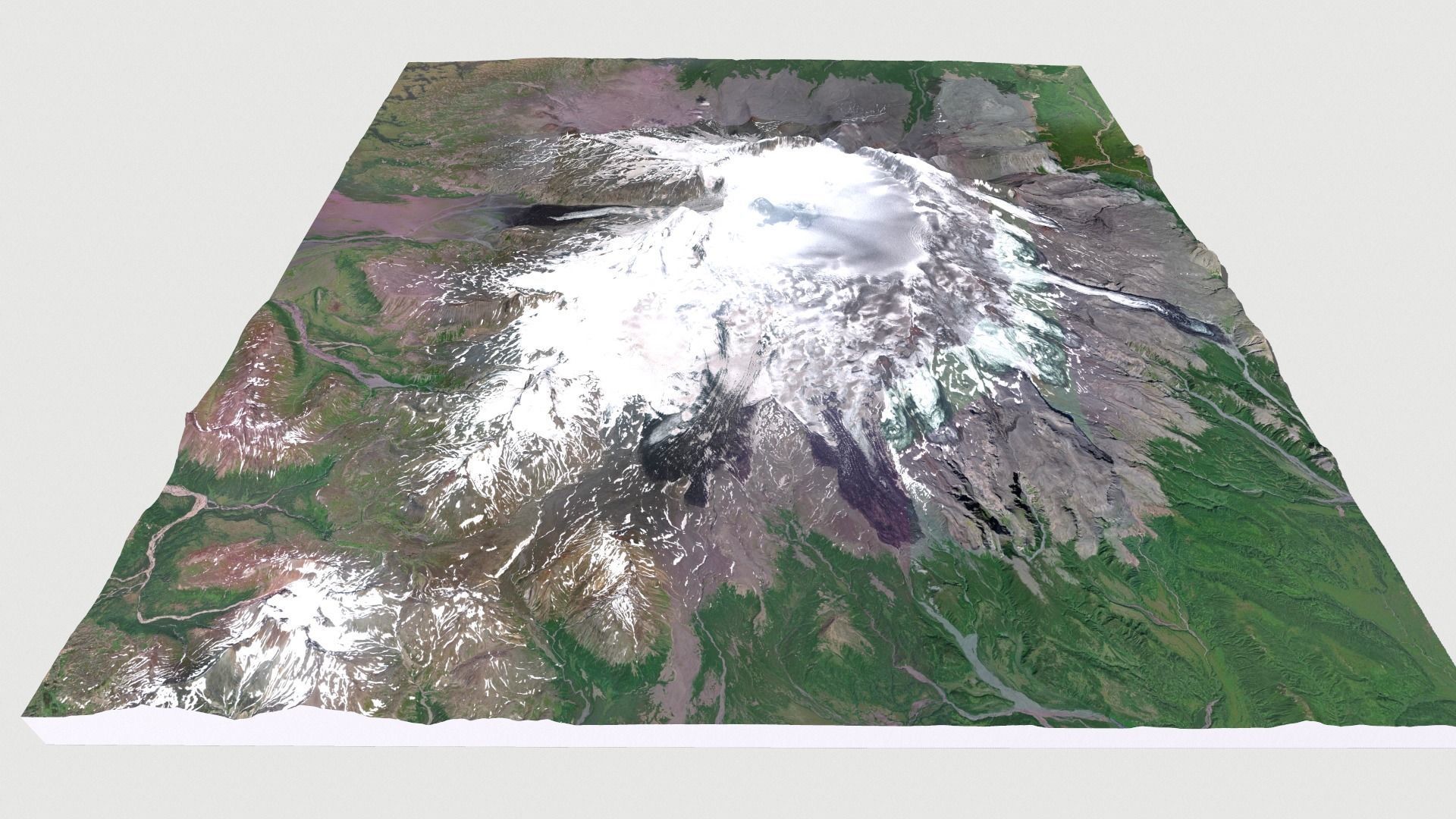 Veniaminov Volcano 3D model_7