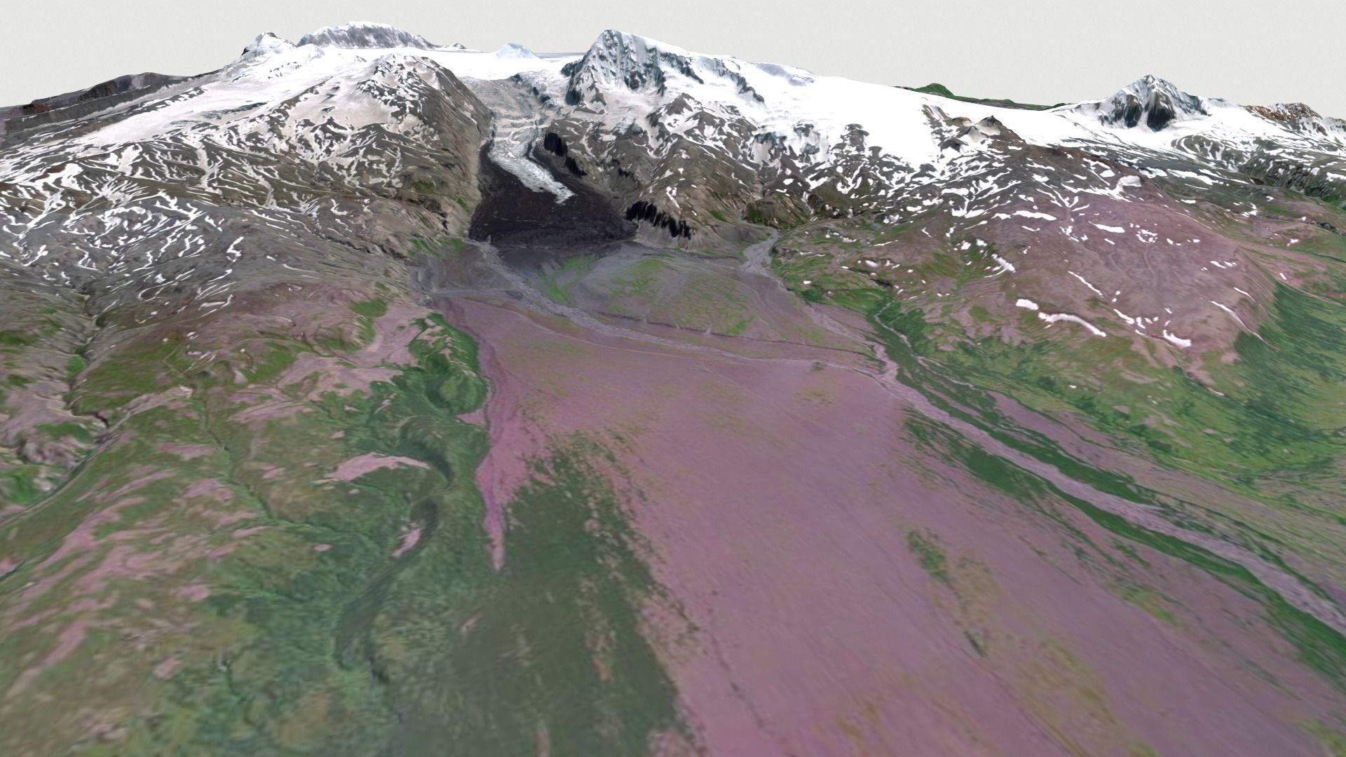 Veniaminov Volcano 3D model_13