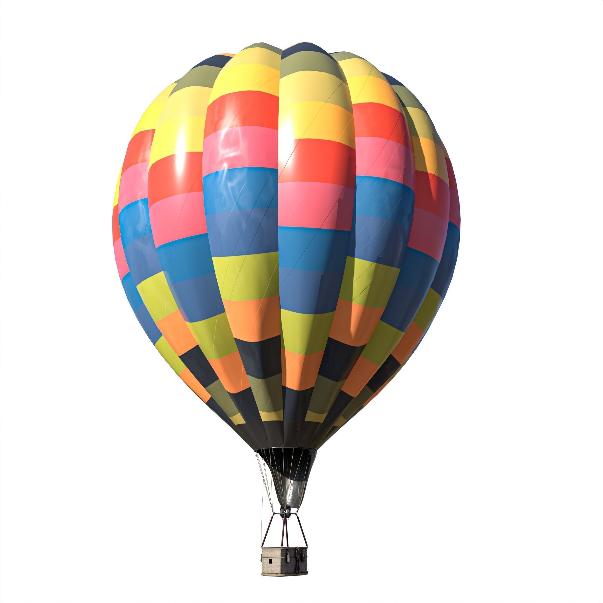 Hot Air Balloons    Low-poly 3D model_12