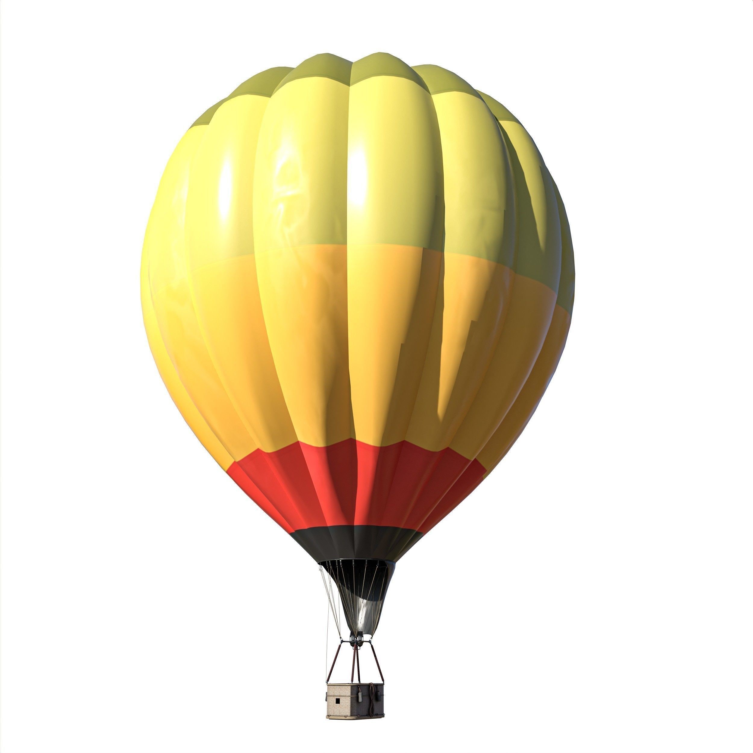 Hot Air Balloons    Low-poly 3D model_10