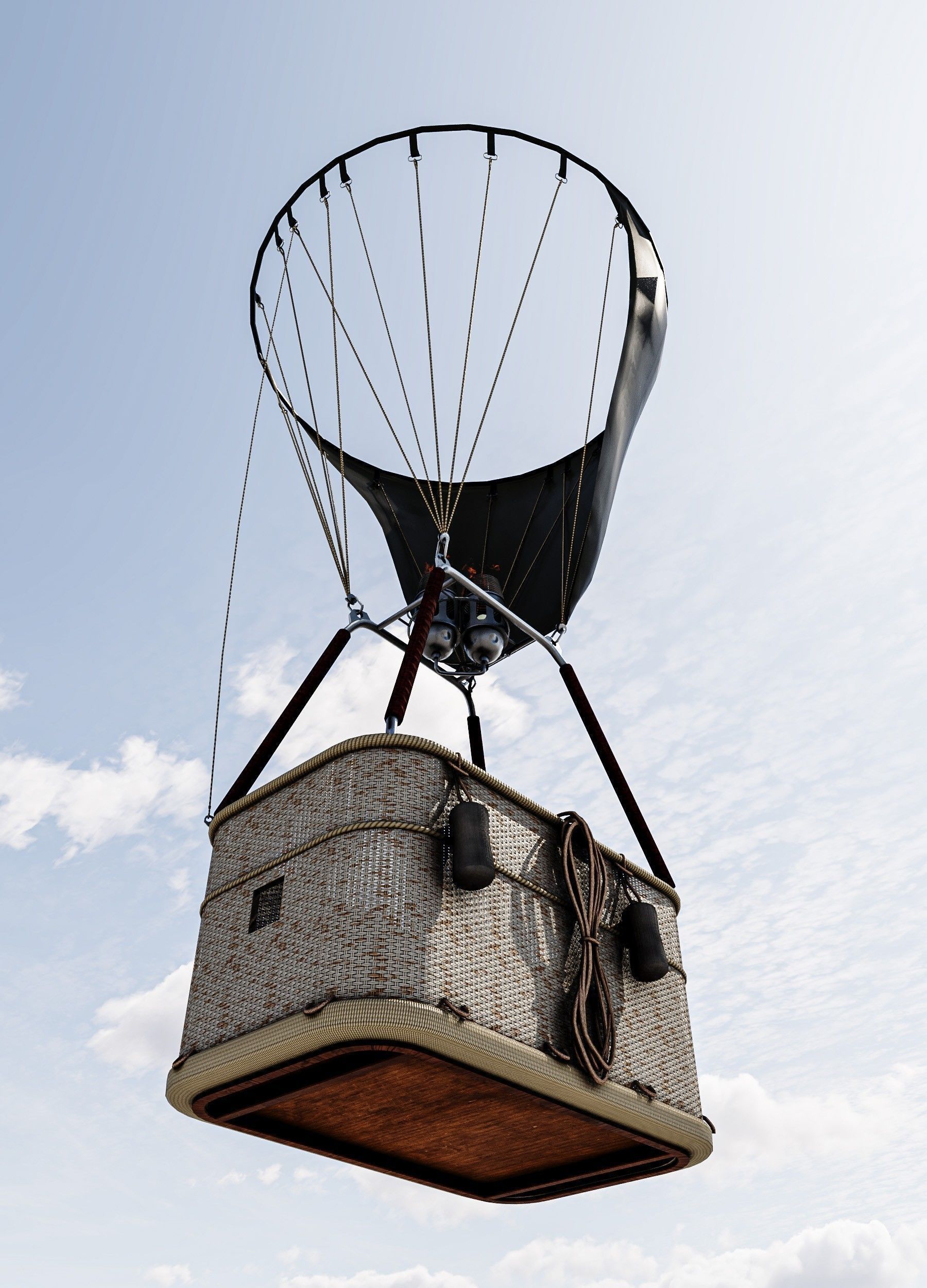 Hot Air Balloons    Low-poly 3D model_6