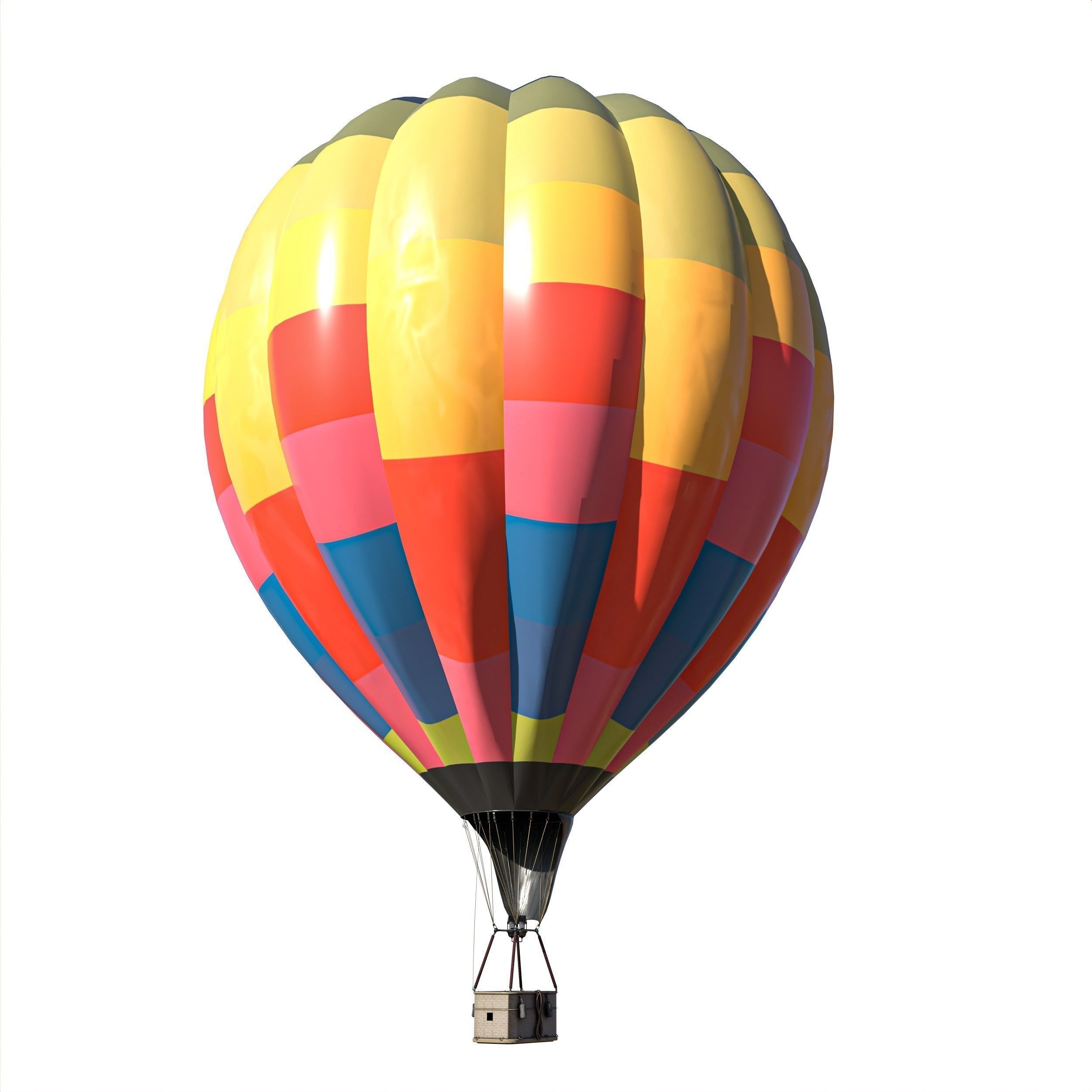Hot Air Balloons    Low-poly 3D model_14