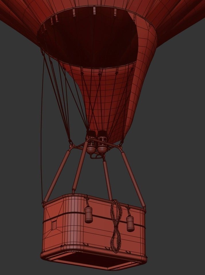 Hot Air Balloons    Low-poly 3D model_21