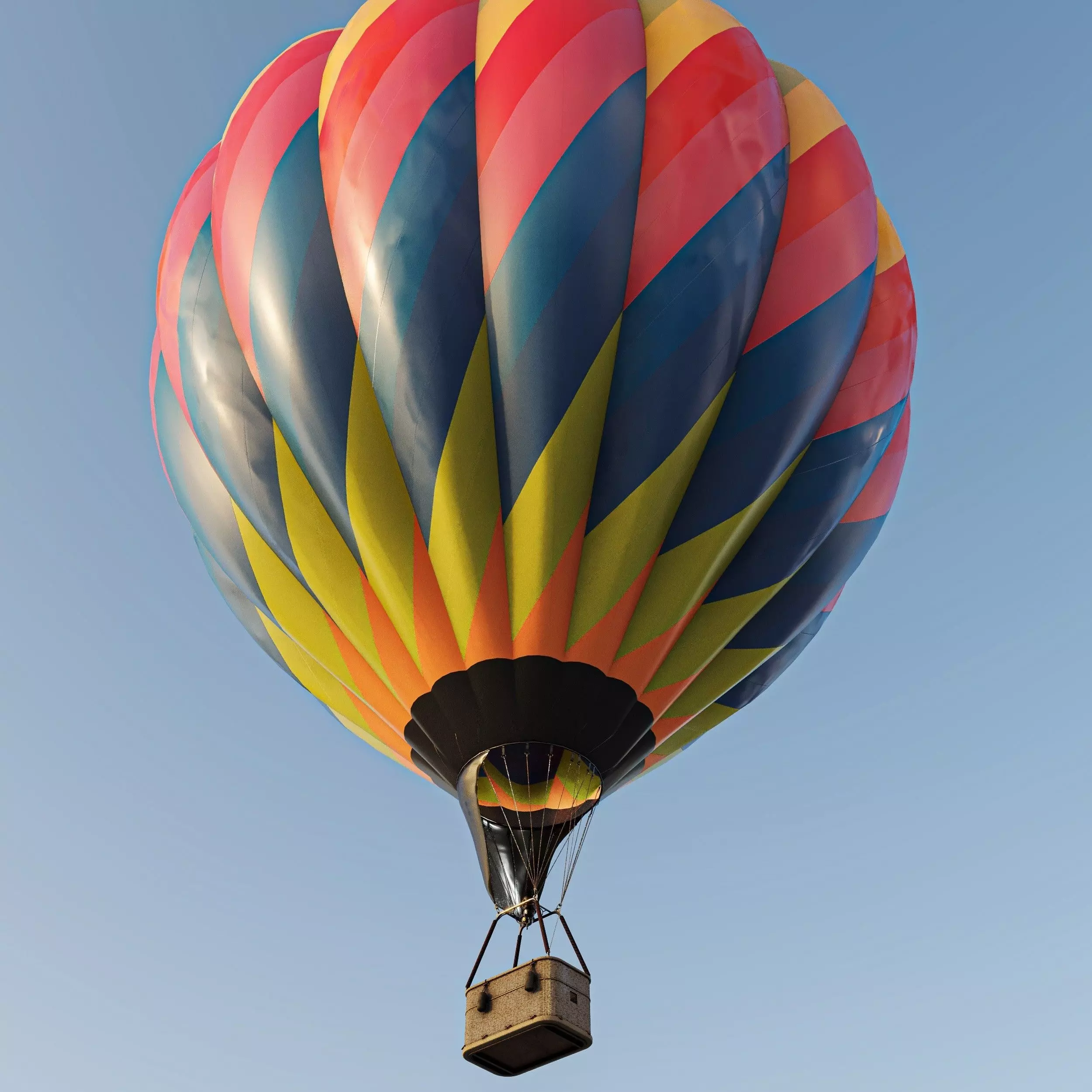 Hot Air Balloons    Low-poly 3D model_0
