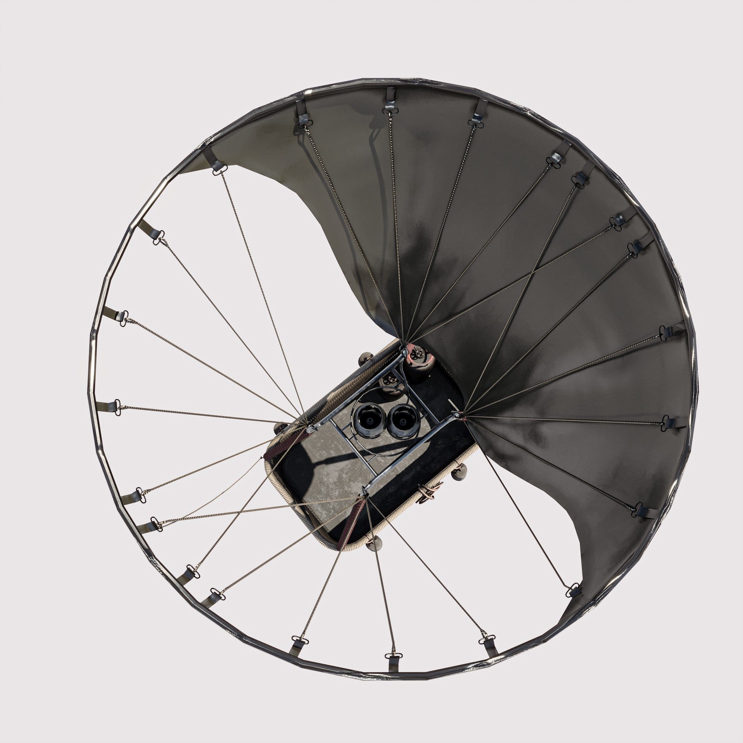 Hot Air Balloons    Low-poly 3D model_16