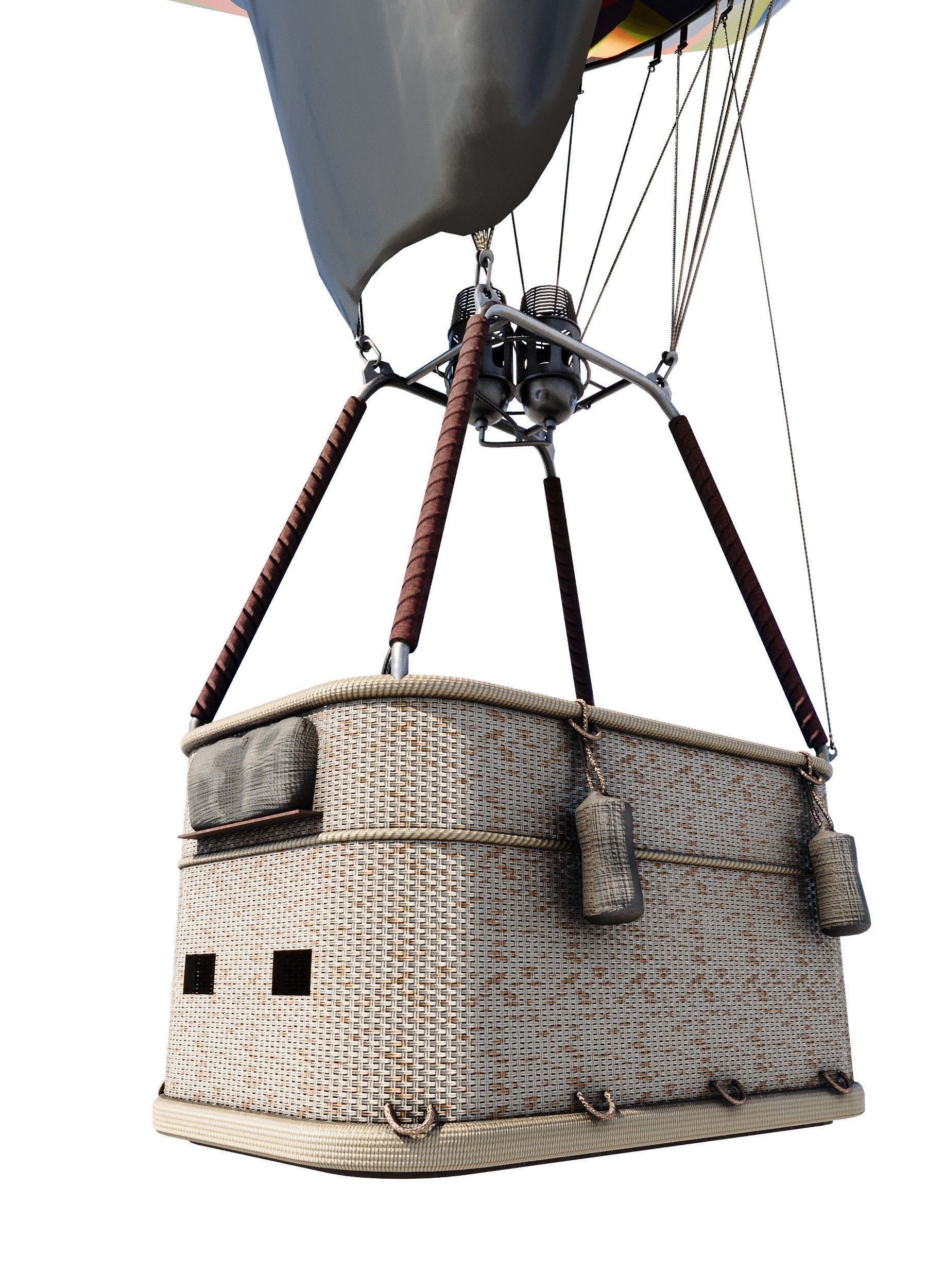 Hot Air Balloons    Low-poly 3D model_4
