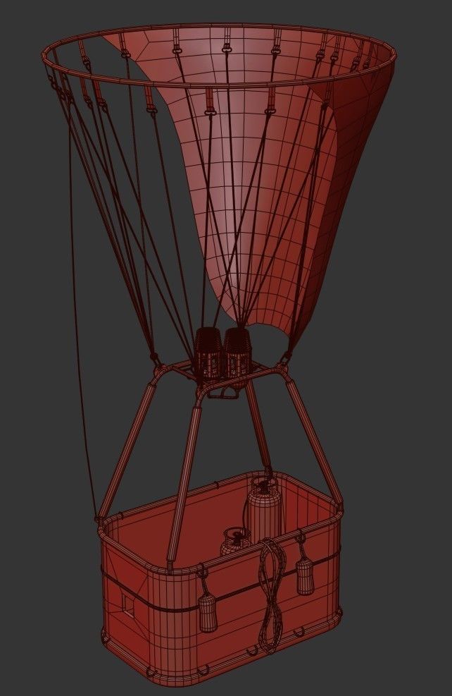 Hot Air Balloons    Low-poly 3D model_22