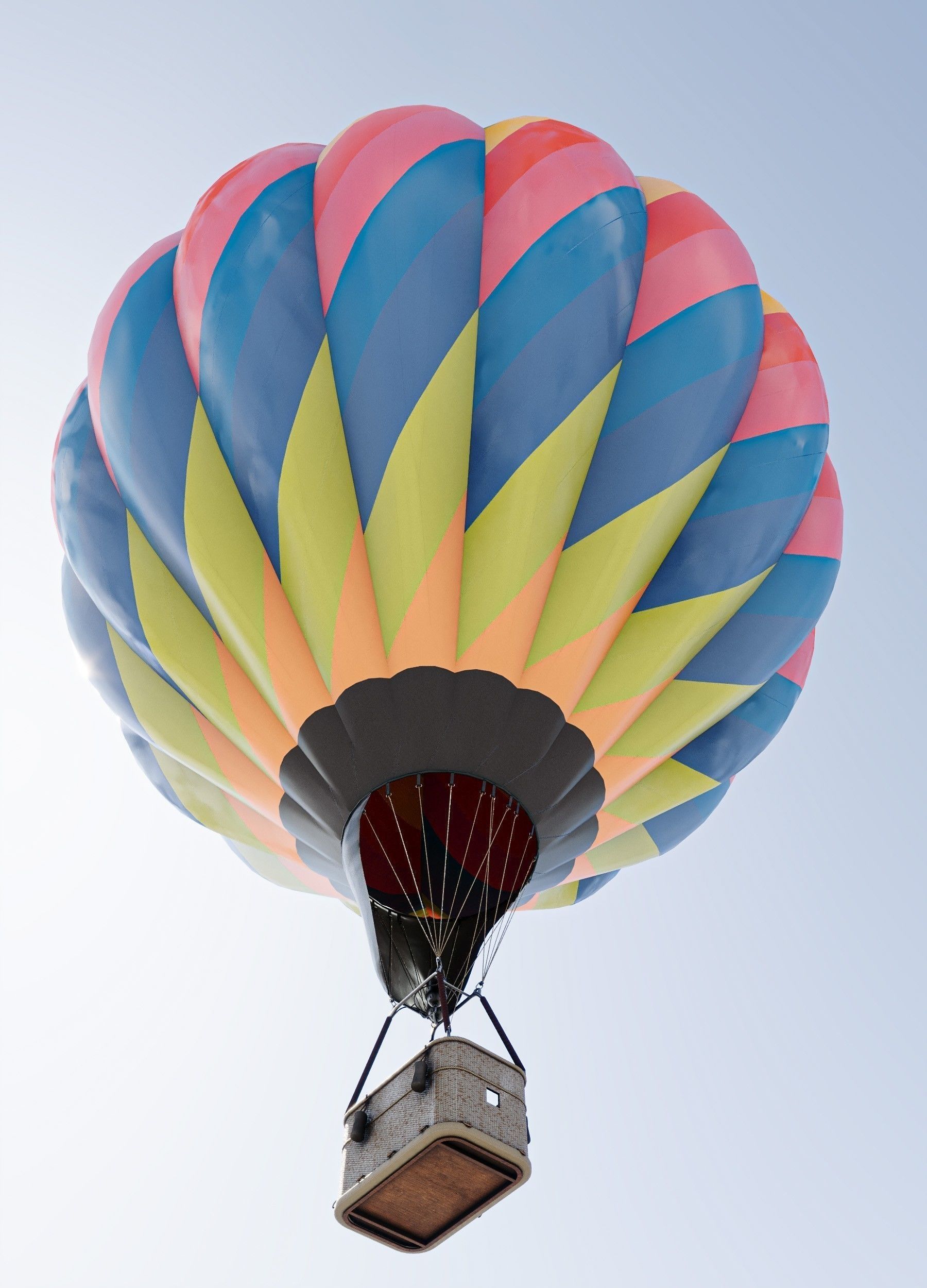 Hot Air Balloons    Low-poly 3D model_3