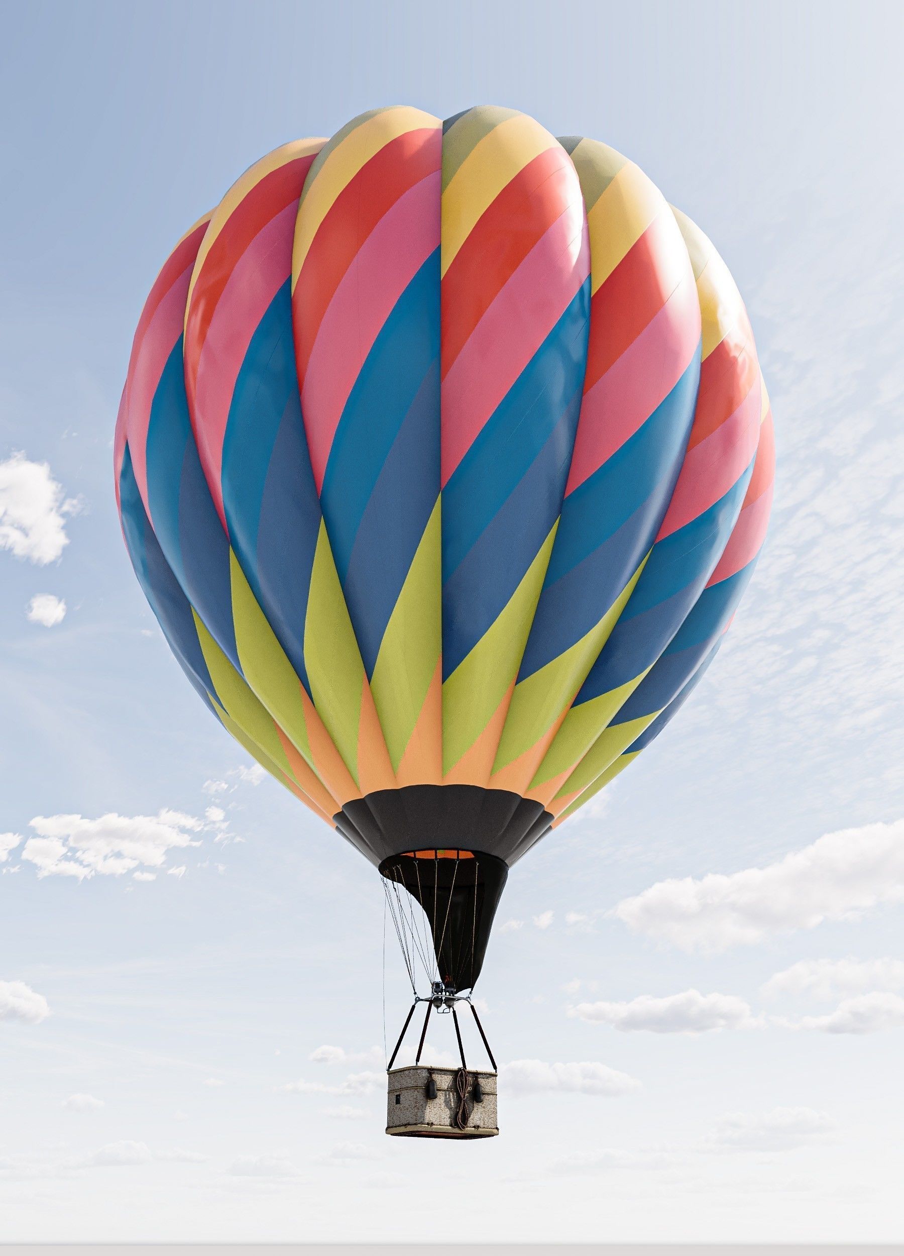 Hot Air Balloons    Low-poly 3D model_2