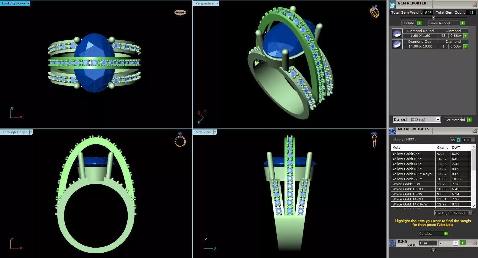 BCJ-030 four ring 3D print model_0