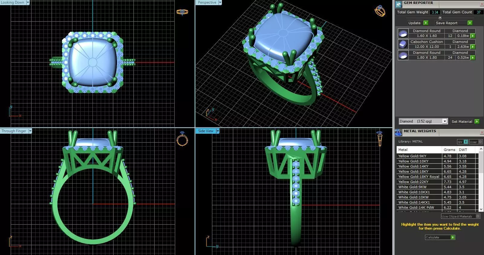 BCJ-026 engagement ring 3D print model_0