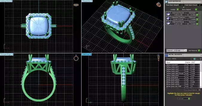 BCJ-026 engagement ring