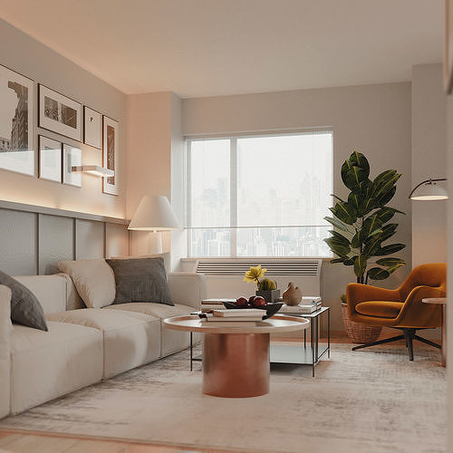New York Apartment 3Dmax model 3D model 3D model 5