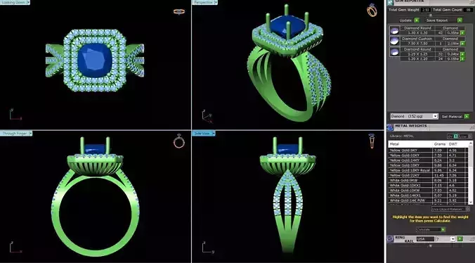 BCJ-023 engagement ring