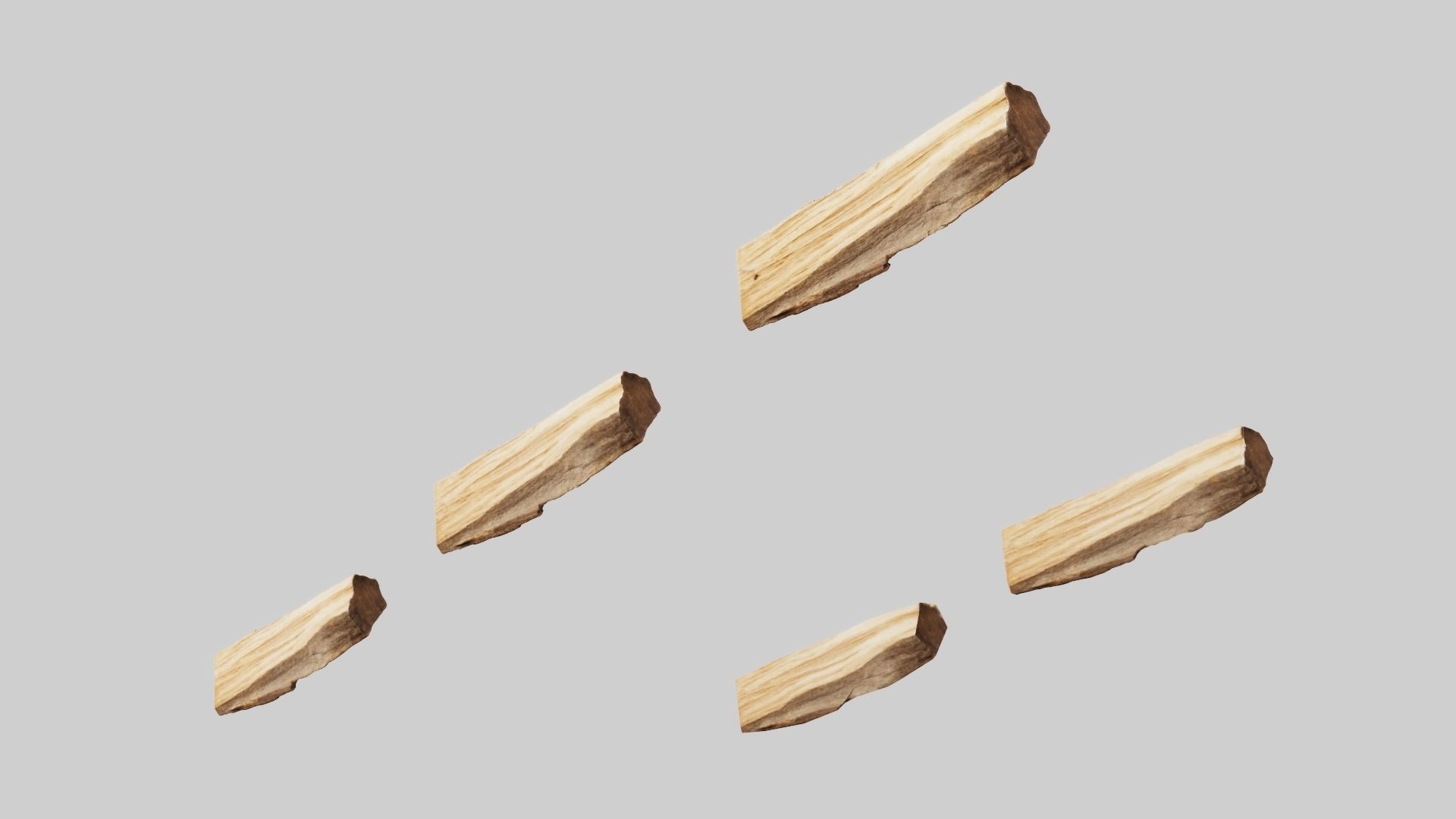 PSWooden007 scanned Wood chip Low-poly 3D model_4